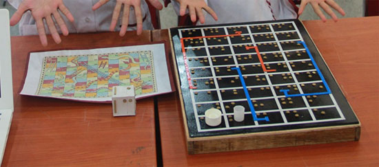 SNAKE AND LADDER FOR BLIND CHILDREN