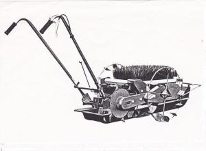 人力1条田植機農研号TM4-1型(カンリウ工業)